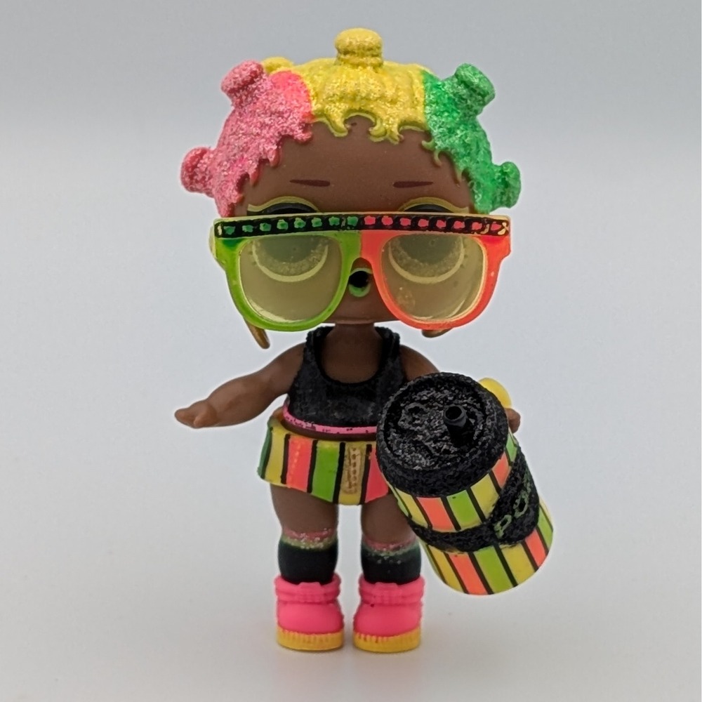 LOL Surprise Jammin Lights Glitter L-011 Neon Glow Blacklight Doll Accessories